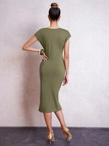 Lavishia Women's Tight-Fitting St. Patrick's Day Green Mini Dress, Summer