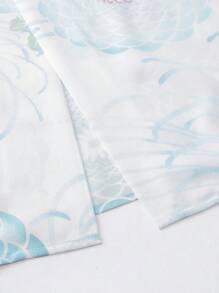 Irokai 日本女性传统印花和服浴衣，夏日祭典 - 淺藍色 - 查看 8