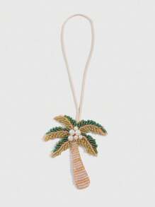 ROMWE Fairycore 1 pieza Accesorio colgante de dije brillante con diseño de palmera en estilo bohemio colorido, accesorio para bolso de vacaciones - Multicolor - Ver 5