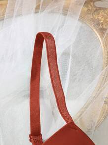 1 szt. Biustonosz damski na fiszbinach w jednolitym kolorze