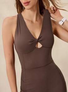 OutZeal 凉爽触感柔软扭纹后背交叉绑带可拆卸护垫连体衣运动骑行健身