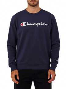 Champion Men Sweatshirts - Navy Blue - View 1