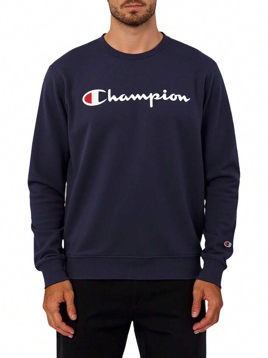 Champion Men Sweatshirts - Navy Blue - View 1