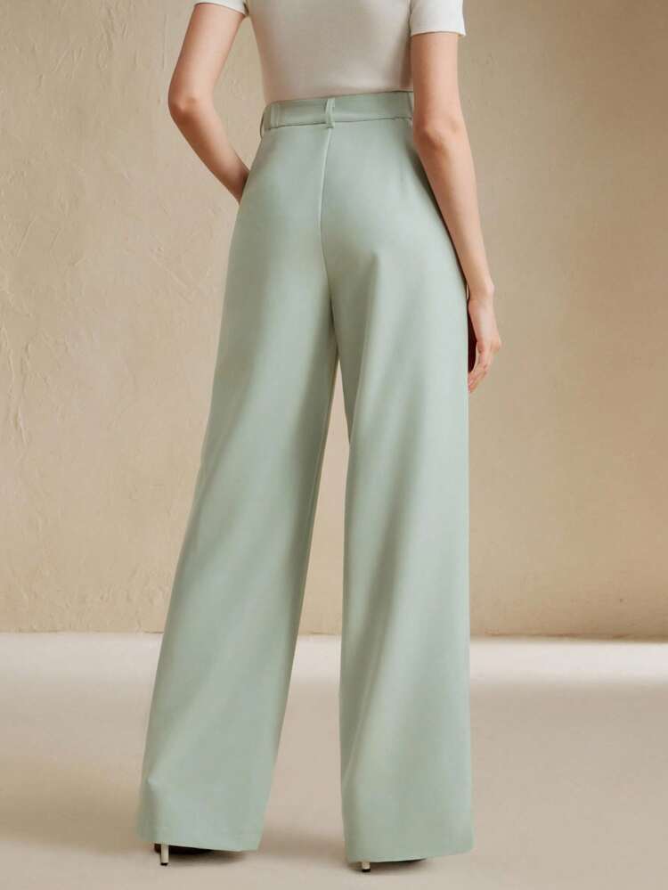 Ladies' Heavy Craftsmanship, Hot Stamping, Embroidery, Light Elegance, Fashion, Green Suit Pants