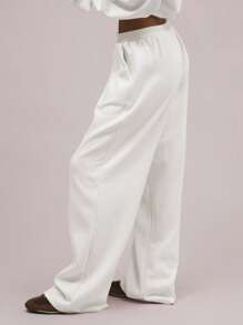 MUSERA Oversized Fleece Sweatpants Vacation Airport Casual 90's Summer Airport Fall Autumn Winter Christmas Thanksgiving