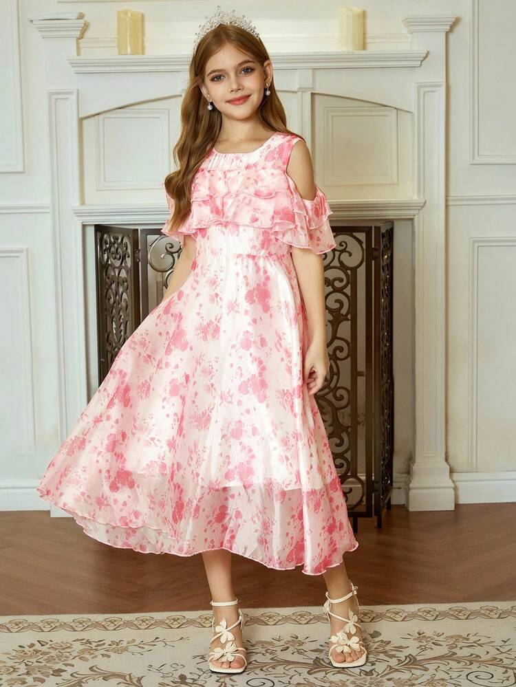 Tween Girls Casual Daily Fall Dress