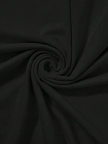 EURMUSE T-shirt ample à col rond à manches courtes avec slogan imprimé, décontracté, pour l'été - Noir - Voir 6