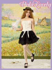 Dola Lovely Vintage Blumenmuster High Heel Einfache Pumps, Multifunktional & Praktisch - Schwarz - Übersicht 6