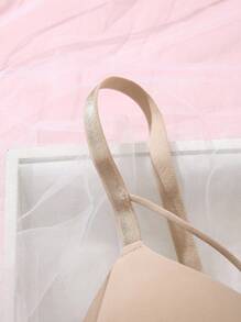 SHEIN 1 件女士钢圈聚拢文胸，舒适无缝文胸，适合小胸围