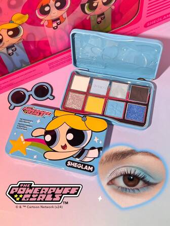 The Powerpuff Girls X SHEGLAM Palette De Fards à PaupièRes Mats Et Scintillants Joy & Laughter De The Professor'S Girls-Fard à PaupièRes Bleu UniforméMent Pigmenté Et Estompable Remise De DiplôMe Anniversaire Vacances Haut ÉTé Automne Y2K ÉLéGant Mode Femmes Maquillage CosméTique Visage FêTe Plage Voyage Camping  Plein Air ÉCole Campus Excursion Festivals DéCoration Cadeau PréSent Rose Fille Cosplay Jeux Meilleur Couleur Charme Ambiance