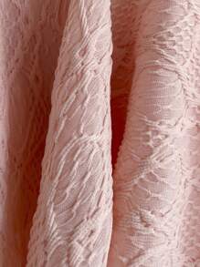 Sweetra Asymmetrical Hemline Y2K Sexy Ribbed Fabric Cropped Camisole Dress - Pink - View 5