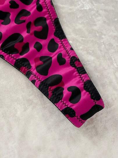 Bare Chapter Chic Paars Cheetah BH Slipje Set Everyday Com Leopard Print Lingerie Push Up ClassicAnimalPrint view 5