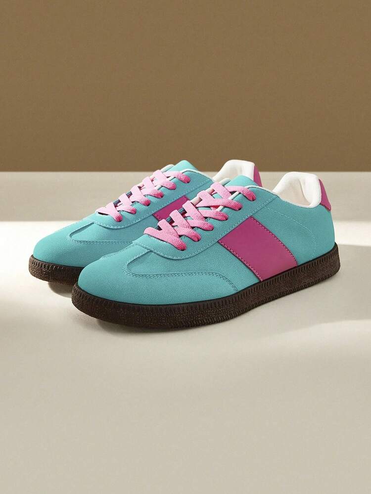 CUCCOO EASI Ladies German Trainers New 2024 Spring Vintage Versatile Casual Sneakers, Flat White Shoes