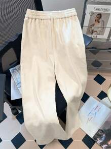 EMERY ROSE 刺绣珠地网眼面料女式慢跑裤，休闲/运动服