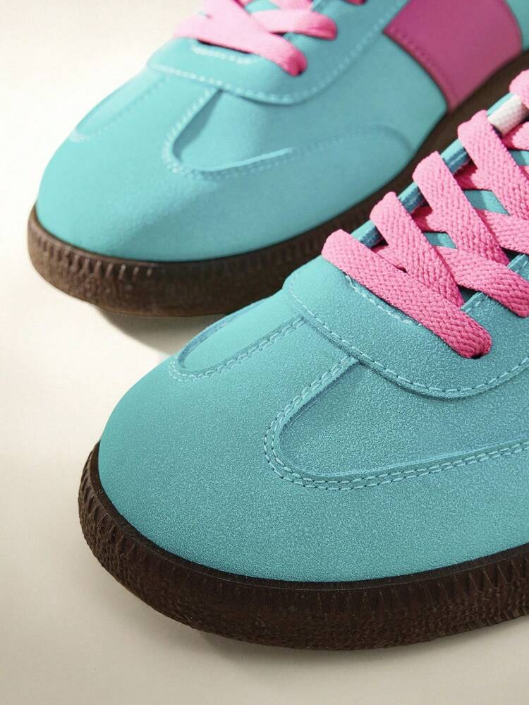 CUCCOO EASI Ladies German Trainers New 2024 Spring Vintage Versatile Casual Sneakers, Flat White Shoes