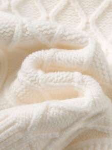 Cozy Pixies Maglione girocollo a maniche lunghe di colore unito per bambini, casual e versatile