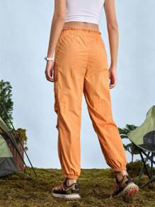 In My Nature Nature Hike 橙色女式松紧腰徒步裤 - 橘色 - 查看 8