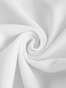 Ellevyn Waterfall Collar Ruffle Hem Blazer - White - View 6