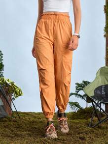 In My Nature Nature Hike 橙色女式松紧腰徒步裤 - 橘色 - 查看 7