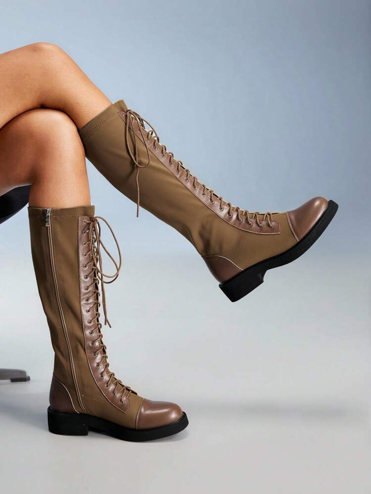 CUCCOO GRLICON Botas Ankle e Botas Ankle Femininas, Estilo Y2K, Estilo Punk, Estilo Biker, Estilo Cool Girl, Adequado para Halloween, Natal, Festa