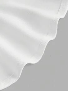 Ellevyn Waterfall Collar Ruffle Hem Blazer - White - View 4