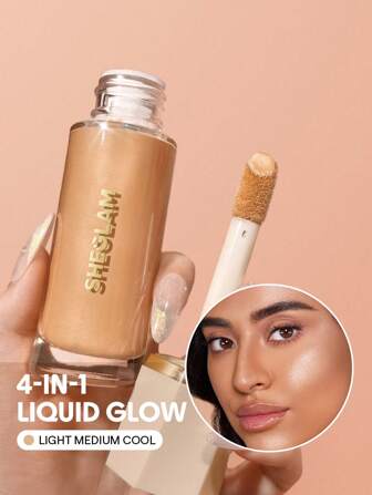 Sunburst Glow Mixer-Light/Medium Cool Corrector Brightening Hydrating Primer Quick Fixer Lightweight Face Primer Graduation Birthday Holiday Summer Fall Autumn Y2K Fancy Fashion Women Makeup Cosmetic Party Beach Travel Camping Outdoors School Campus Trip Festivals Decor Gift Present Rose Girl Cosplay Best Color Charm Vibe