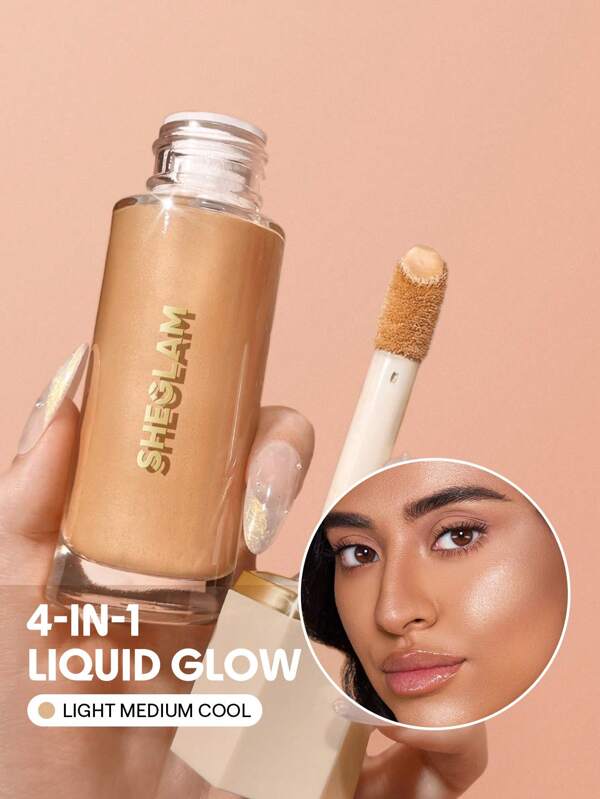 SHEGLAM Sunburst Glow Mixer-Light/Medium Cool Corrector Brightening Hydrating Primer Quick Fixer Lightweight Face Primer Graduation Birthday Holiday Summer Fall Autumn Y2K Fancy Fashion Women Makeup Cosmetic Party Beach Travel Camping Outdoors School Campus Trip Festivals Decor Gift Present Rose Girl Cosplay Best Color Charm Vibe