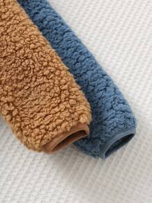 Cozy Pixies 2件套男婴保暖立领长袖外套套装，时尚百搭，适合秋冬季节穿着。 - 藍色 - 查看 4