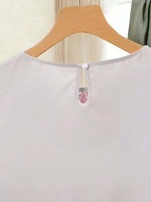Rusticease 2件套 女士夏季休闲碎花背心和裙子 - 黑與白 - 查看 3