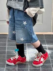 Dazy Kids Young Boys Size Denim Shorts - Medium Wash - View 5