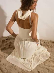 Opulessa Sleeveless Backless Long Dress For Women  Holiday Outfits Summer Outfits Vacation