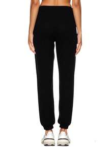 Champion Casual Versatile Letter Embroidery Drawstring Sweatpants - Black - View 2