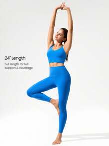 GLOWMODE 24" FeatherFit™ Low Impact 3/4 Leggings  Spring Summer - Wander Blue - View 5