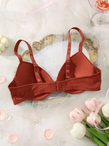 1 szt. Biustonosz damski na fiszbinach w jednolitym kolorze