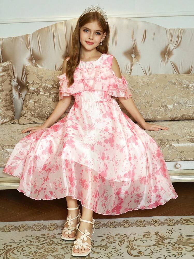 Hapijoa Tween Girls Casual Daily Fall Dress Vacation - Pink - View 3