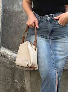 Jeta Ari 女士通勤时尚休闲拉链单肩包，女士包包优雅，奢华 - 棕色 - 查看 3