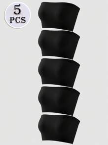 Moonlight & Mama 5pcs Seam-Free Wireless Seamless Maternity Bra Without Padding