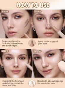 SHEGLAM 2-In-1 修容提亮棒-Soft Tan 品牌 美容 化妝 化妝品 適合女性與女孩 完美搭配冬季 Y2K 時尚 流行 生日禮物 假期 派對準備就緒 最佳顏色 - Soft Tan - 查看 6