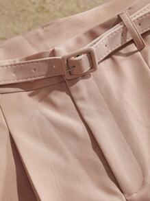 Manfinity BRENVOR Quần tây ống đứng thời trang ôm vừa vặn dành cho nam - Bụi hồng - Xem 3