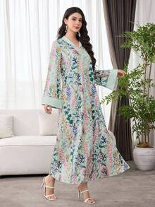 SHEIN Najma 优雅奢华女士宽松连衣裙 - 彩色 - 查看 7