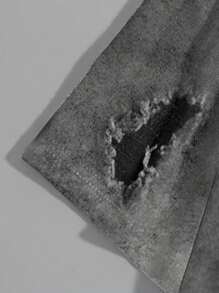 Manfinity Dauomo Religious Jesus Print Men's Casual Distressed T-Shirt