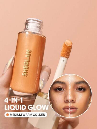 Sunburst Glow Mixer-Medium Warm Golden Corrector Brightening Hydrating Primer Quick Fixer Lightweight Face Primer Brand Beauty Makeup Face Paint Cosmetic For Women Girls Perfect For Fall Winter Ideal For Y2K Fancy Fashion Suitable For Birthday Christmas Present Party Ready Best Color