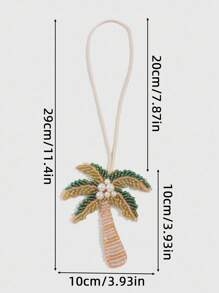 ROMWE Fairycore 1 pieza Accesorio colgante de dije brillante con diseño de palmera en estilo bohemio colorido, accesorio para bolso de vacaciones - Multicolor - Ver 2