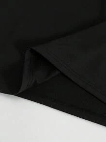 Manfinity Campus Court 男士字母印花撞色短袖休闲通勤 Polo 衫 - 彩色 - 查看 4