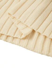 Ellevyn 女士休闲扭纹图案圆领长袖针织毛衣连衣裙，冬季，秋季服装 - 杏色 - 查看 9