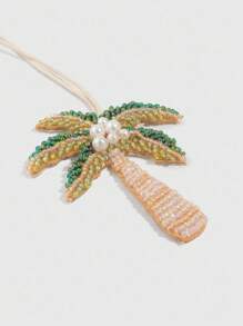 ROMWE Fairycore 1 pieza Accesorio colgante de dije brillante con diseño de palmera en estilo bohemio colorido, accesorio para bolso de vacaciones - Multicolor - Ver 7