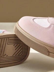 CUCCOO EASI 女士时尚百搭圆头平底休闲运动鞋 - 粉色 - 查看 9