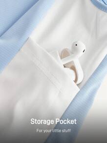 In My Nature 休闲运动撞色无袖女式户外T恤 - 藍色 - 查看 3