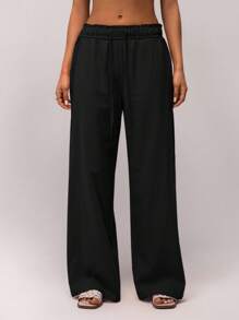 SHEIN Forever 21 女式低腰翻边休闲度假裤，春季