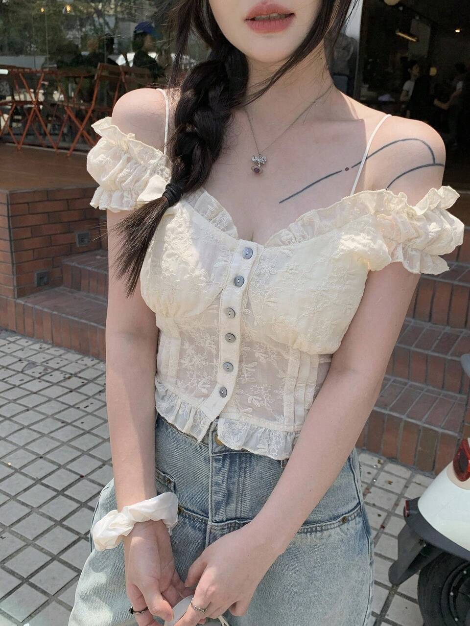 Women's Lace Slim Shirt